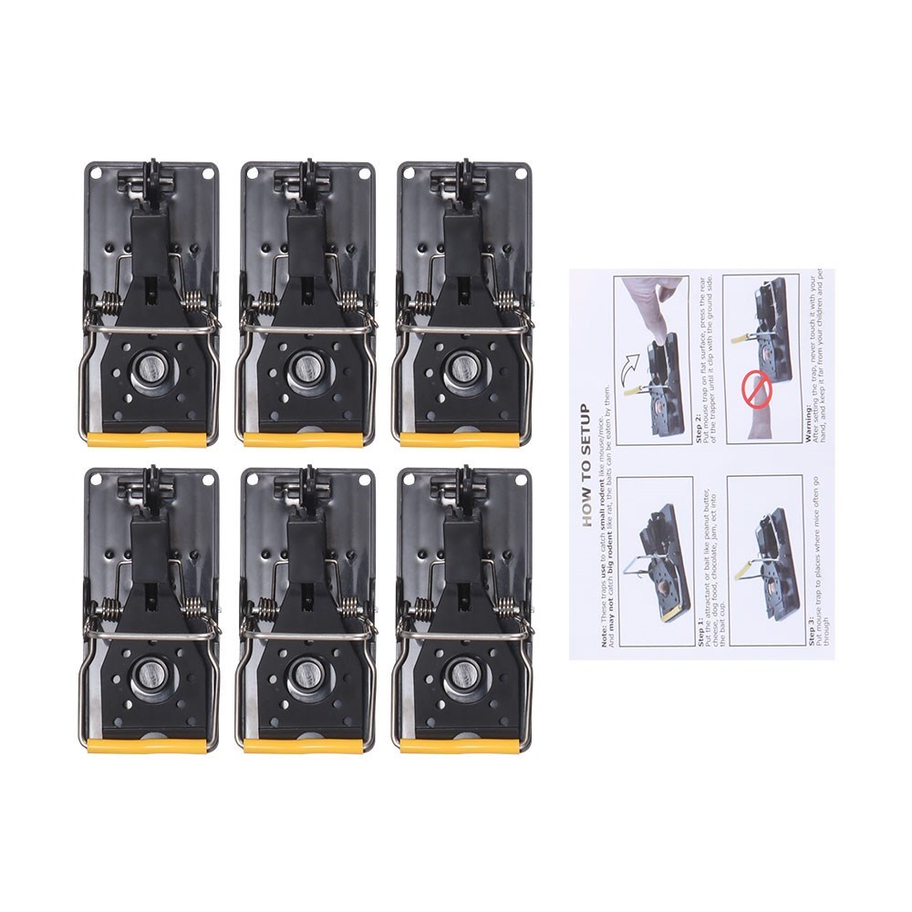 6PCS High Quality Reusable Rat Catching Mice Mouse Traps Mou