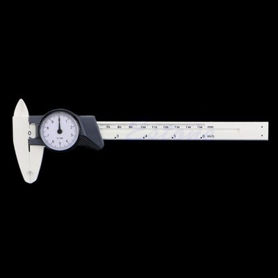 New 150mm 6inch Dial Caliper Plastic Vernier Caliper 4Way Ga