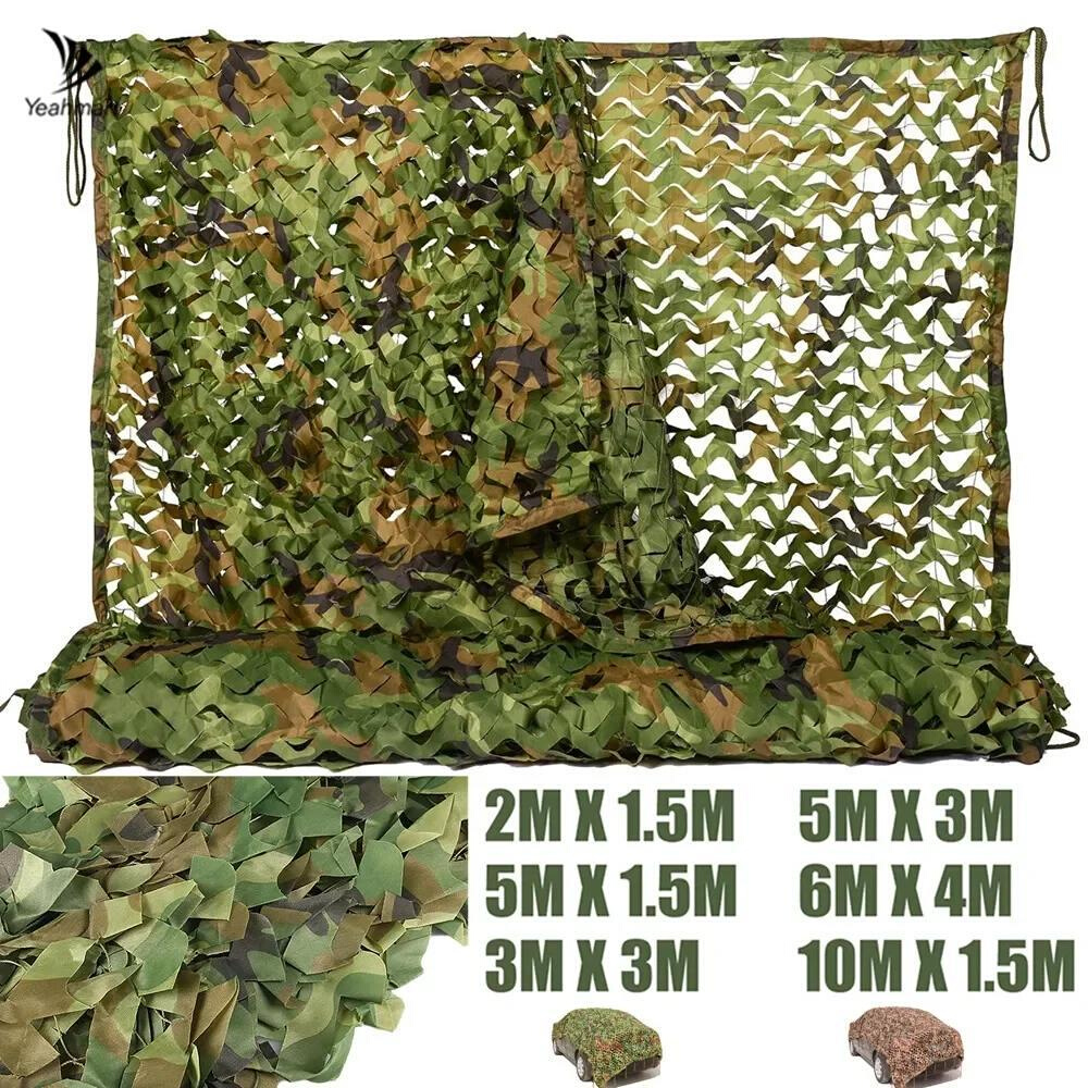 3X5M 4X6M Military Camouflage Net Swimming Pool Beach Gazebo