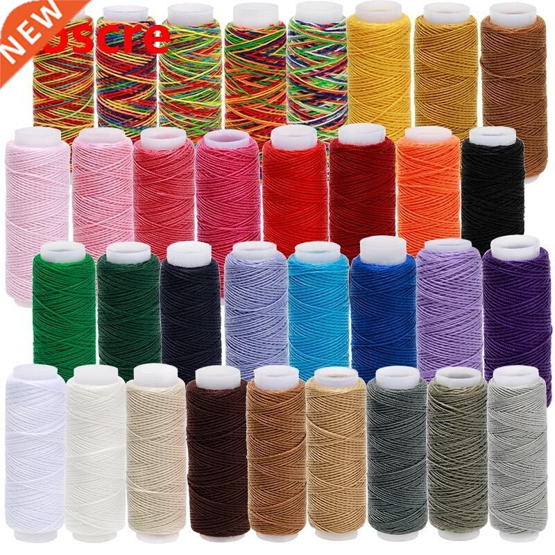 Mixed Colors Polyester Yarn Sewing Thread Roll Machine Hand