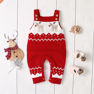 Clothes Rompers Fall Winter Newbor Baby Sleeveless Christmas