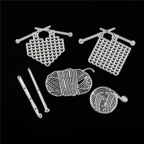 6pcs Yarn Ball Sewing Tool Decorative Embossing LoveHeart Me
