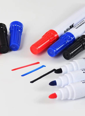 10PCS/lot Colorful Whiteboard Marker Pen Black White Board