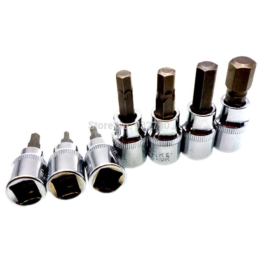 7 Metric Hex Bit Socket Set 3/8