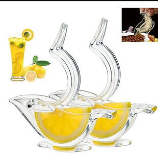 Manual Lemon Juicer Acrylic Squeer Portable Bird Shape fish
