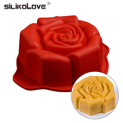 SILIKOLOVE Small Rose Silicone Bread Pan Cake Mold Baking