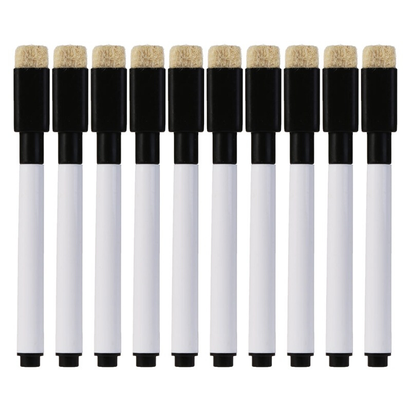 L43D 10 Pcs Whiteboard Pen Erasable Marker Office School