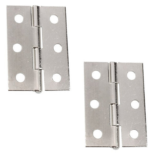 2 Pcs Home Furniture Hardware Door Hinge Satin Nickel 2&quot