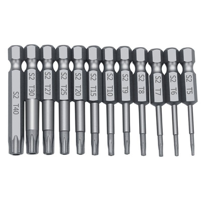 11/12pcs Tamper Proof Security Drill Bit Set Torx Screwdrive