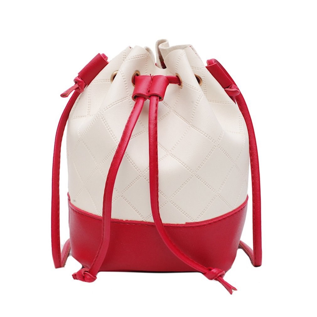 All-Match Drawstring Shoulder Bag Female Women Small Bucket