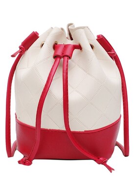 All-Match Drawstring Shoulder Bag Female Women Small Bucket