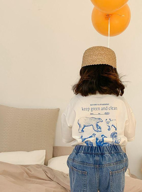 1062A Children T Shirt Protecting Environment Style Tops Sp