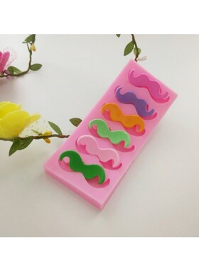 DIY chocolate cartoon baking mold moustache beard sugar sili