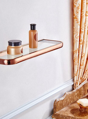 Luxury Rose Gold Bathroom Accessories Brass Wall Mounted Toi