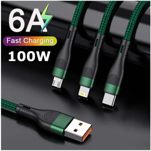 3in1 Cable 适用iPhone13 12 pro max 100W Fast Charging type c