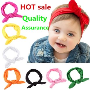 Kids Headband Bow For Girl Rabbit Ear Hairbands Turban Knot