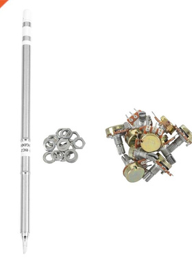 10Pcs 1M Ohm B1M Knurled Shaft Linear Rotary Taper Potentiom