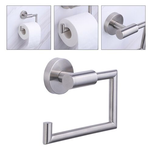 Punch-free Wall Mounted Paper Roll Holder Partition Shelf To