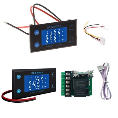 High Precision DC 0-200V 10A Power Meter Voltmeter Ammeter