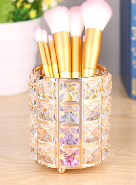 Crystal Makeup Organizer Metal Storage Box European Style Ey