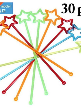 30pcs/set Swizzle Stick Creative Multi-Use Drink Stirrer Sti