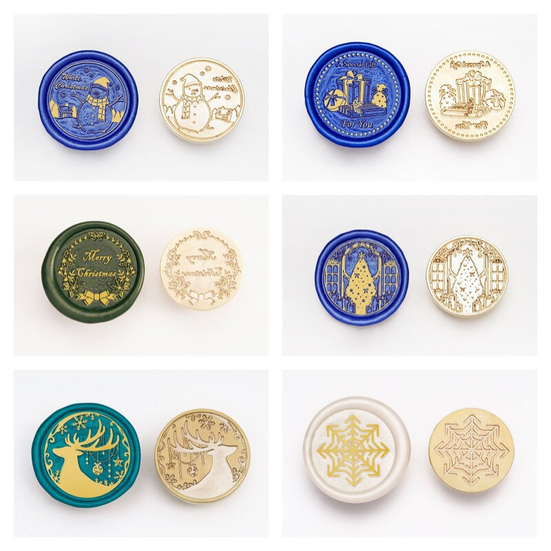 Original Christmas Series Wax Seal Creative Relief Wax Stamp