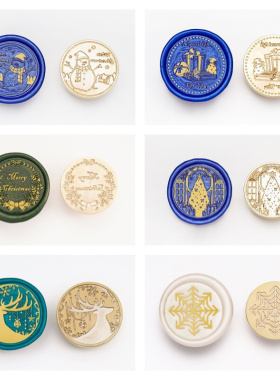 Original Christmas Series Wax Seal Creative Relief Wax Stamp