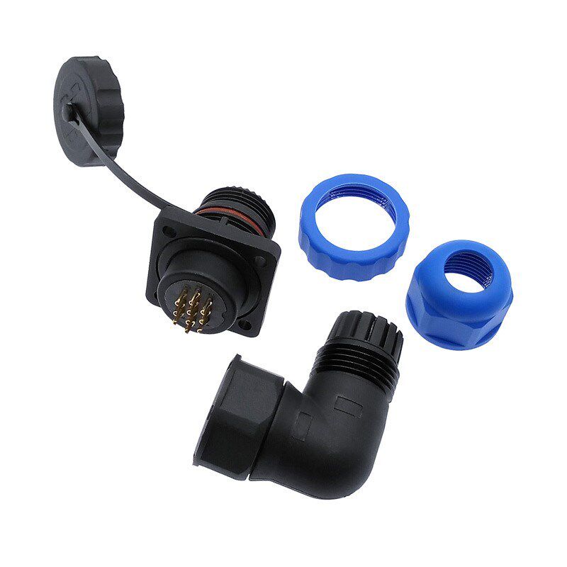 SP20 waterproof connector 1/2/3/4/5/6/7/9/10/12/14 pin IP68
