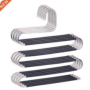 Five S- Layers Trouser Hanger Hangers Space-Saving Clothes