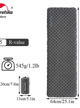 Naturehike R3.5 Inflatable Sleeping Mat 7cm Thickening