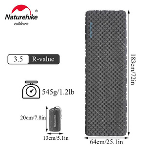 Naturehike R3.5 Inflatable Sleeping Mat 7cm Thickening