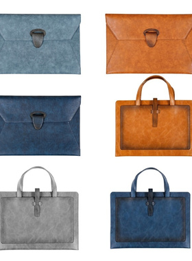 Waterproof Leather Document Folder File Organizers Leather