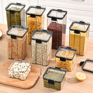 Transparent Air Tight Food Storage Containers Stackable
