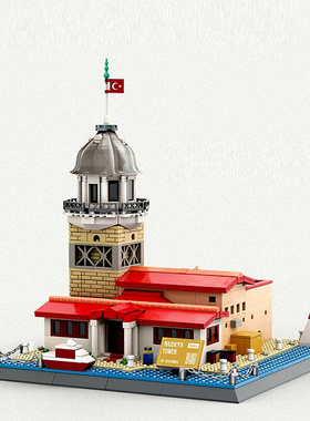 Architecture Bricks Model Turkey Istanbul Girl Tower