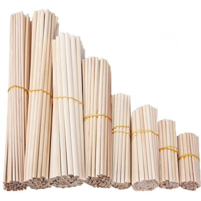 Round DIY Wooden Pine Rods Sticks Durable Dowel Building