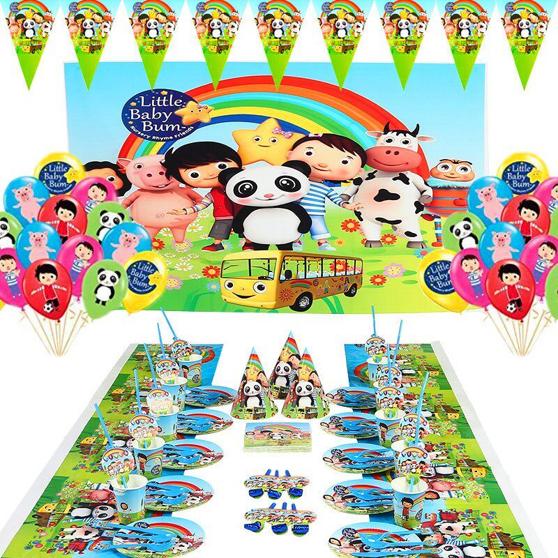 Little Baby Bum Theme Party Decoration Disposable Tableware