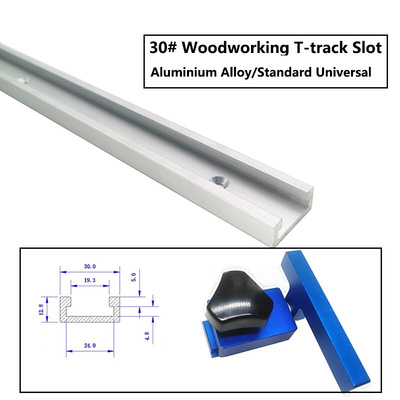 300-800mm Aluminum Alloy T-Track Miter Gauge Track Slot Wood