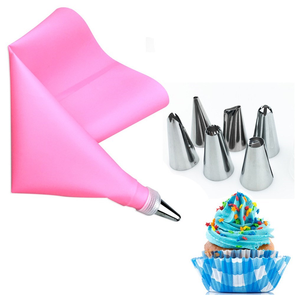 8Pcs/Set Silicone Kitchen Accessories Icing Piping Cream Pas