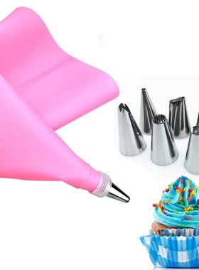 8Pcs/Set Silicone Kitchen Accessories Icing Piping Cream Pas