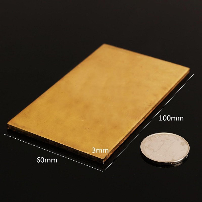 1pc Brass Metal Thin Sheet Plate Welding Metalworking Craft