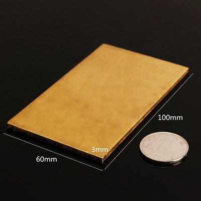 1pc Brass Metal Thin Sheet Plate Welding Metalworking Craft