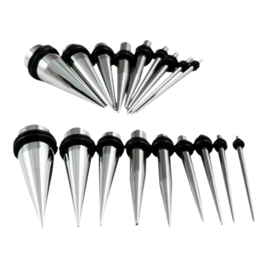 Metal Taper Stretch Extender Ear Plug Gauge O Ring Colored C