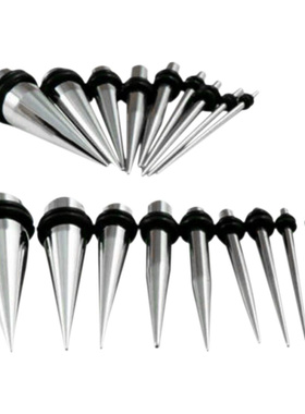 Metal Taper Stretch Extender Ear Plug Gauge O Ring Colored C