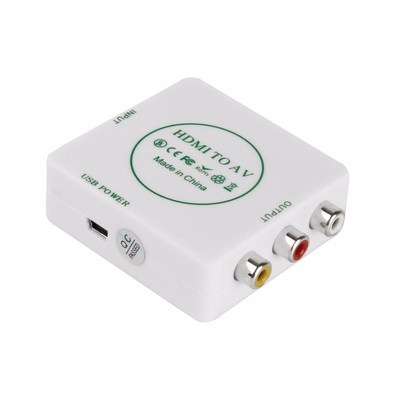 HDMI to AV CVBS Video Audio Signal Converter Adapter For TV