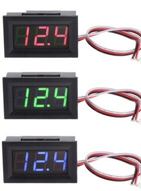 DC 0-40V Mini Voltmeter Digital LED Voltage Meter Red/Blue/G