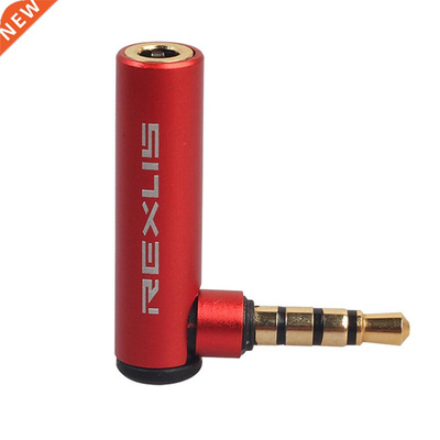 90 Degree Universal 3.5mm Aux male to female OMTP to CTIA Ea