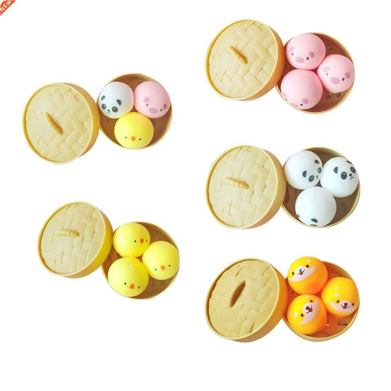 4In Fidget Toy Portable Stuffed Bun Soft TPR Gadget Novelty