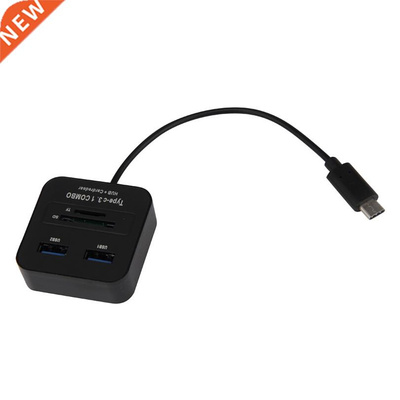 USB 3.1 Type C Multiple 2 Port Hub&TF SD Card Reader For