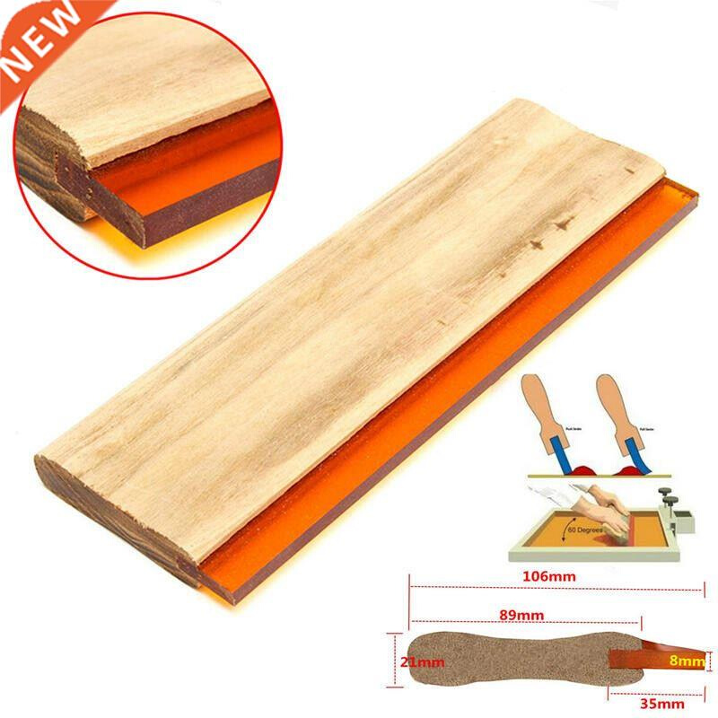 1X 35cm Flat Head Wood Handle Scraper Silk Screen Printing S
