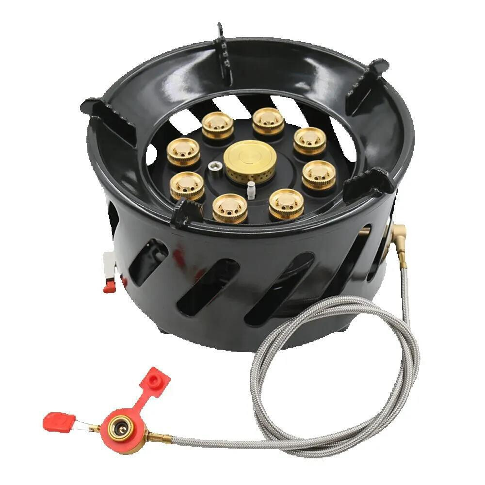 9-Core Windproof Stove 19800W High-Power Gases Burner Stove